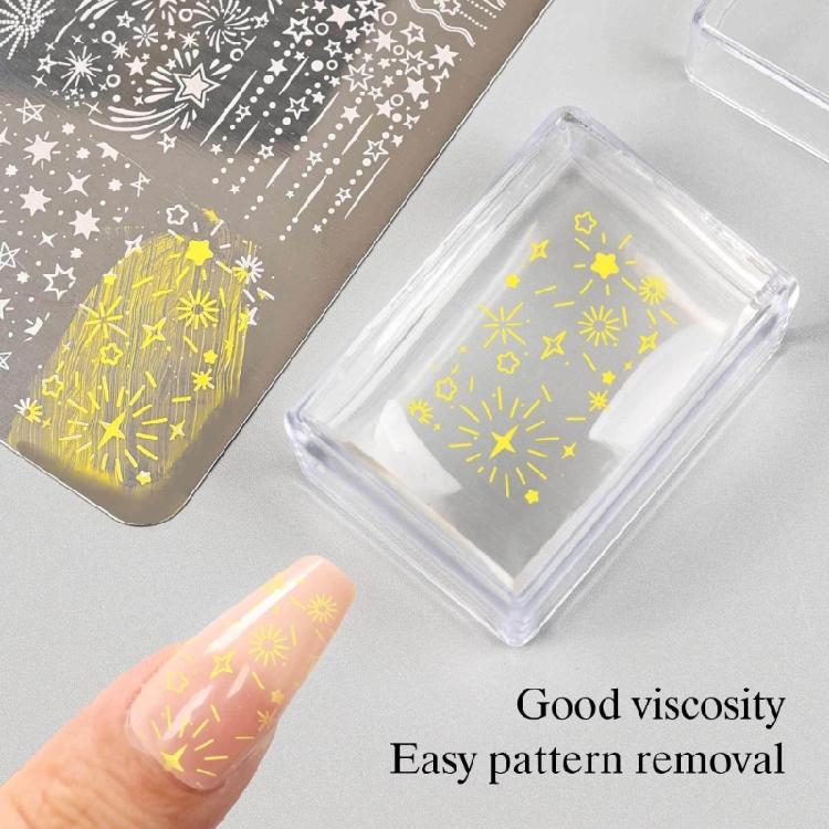 Precise Nail Stamp Kit With Interchangeable Plastic Plates And Silicone Roller For Professional Quality Results