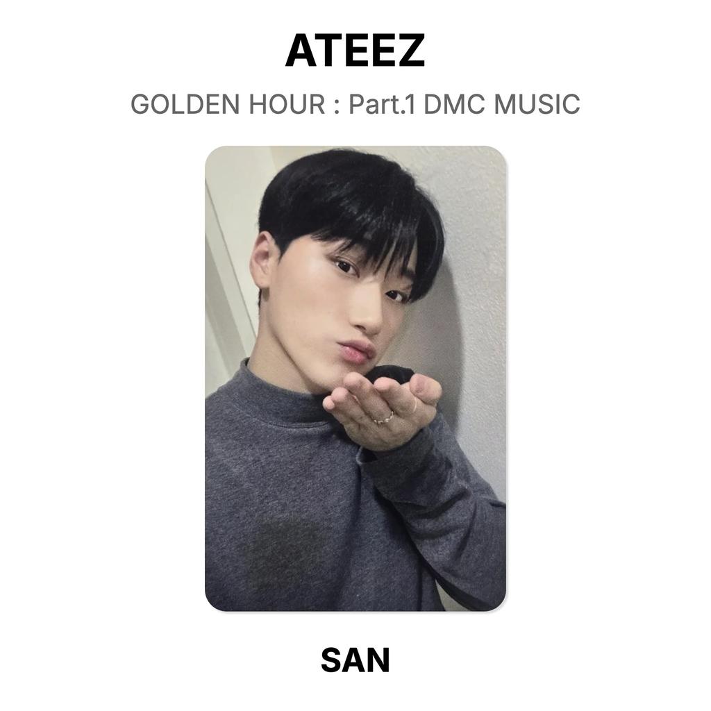 ATEEZ ZLATÁ HODINA : Část 1 Oficiální fotokarta DMC MUSIC