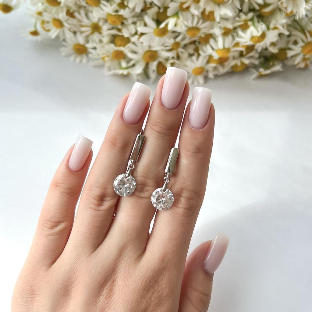 Silver Earrings with Cubic Zirkonia (2144564)