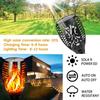 96 LED Solar Flame Lamp Outdoor Ground Mounted Lamp Waterproof Garden Patio Flickering Dancing Atmosphere Flame Lantern