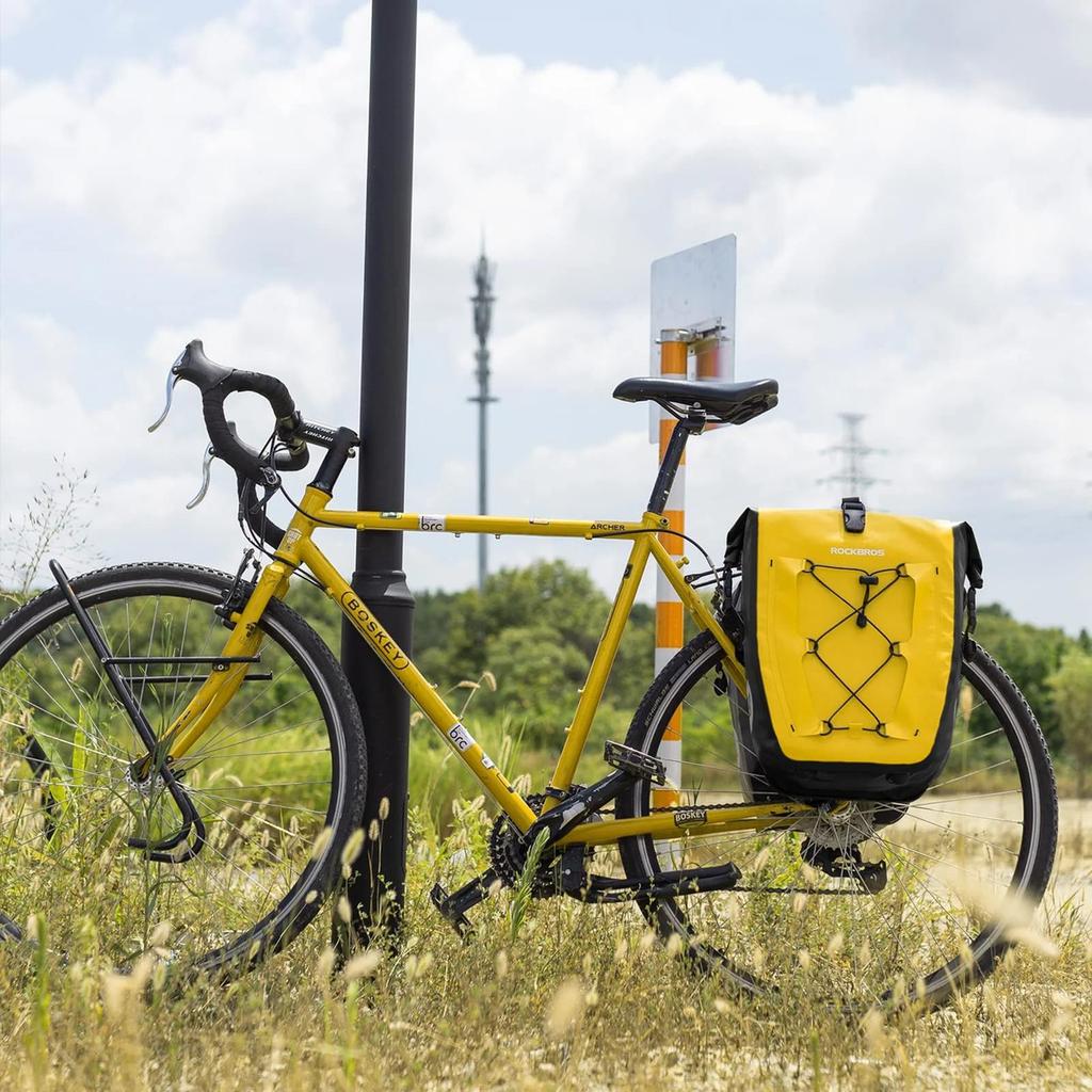 Waterproof Bicycle Pannier Bag 25-32L - Yellow