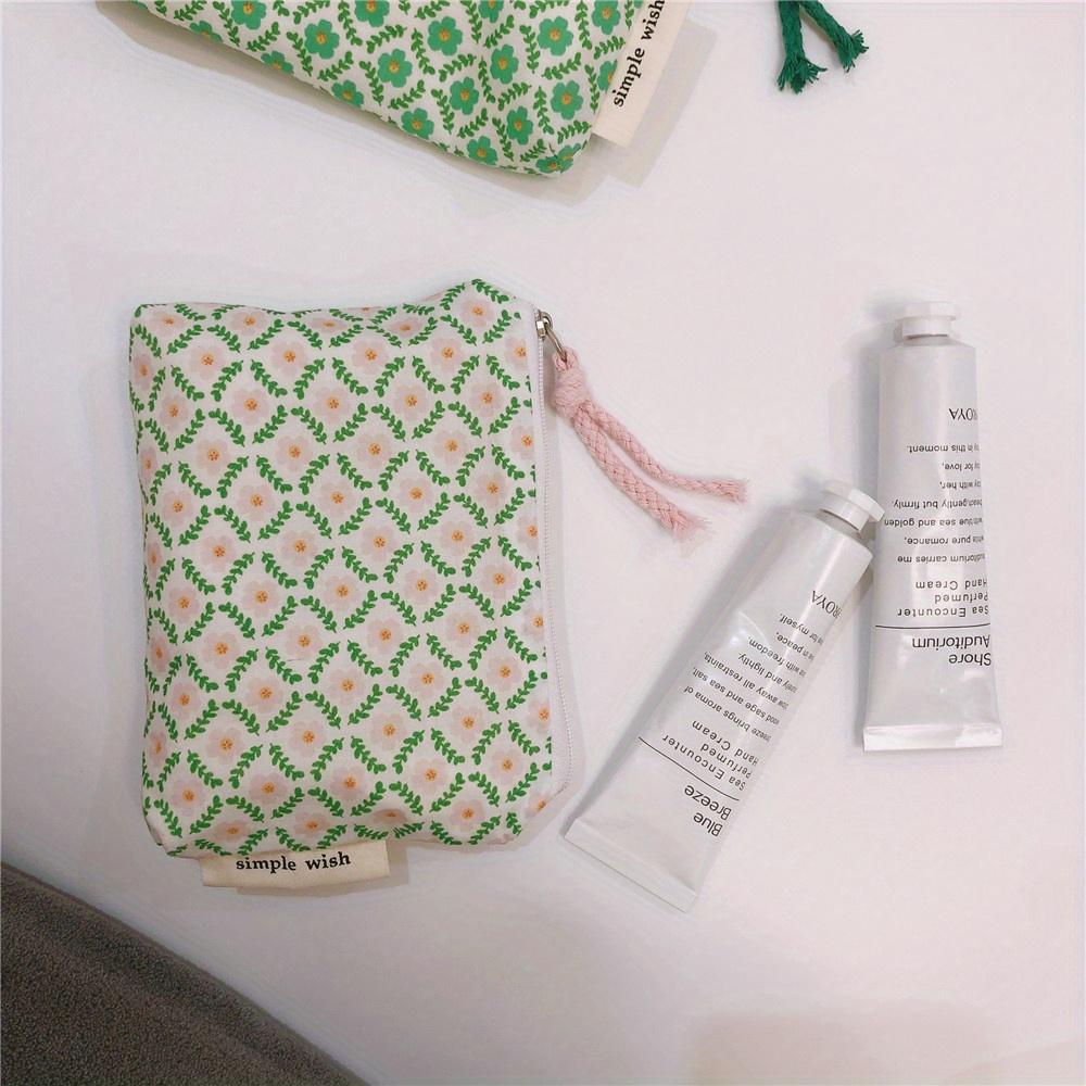 Women's Coin Purse, Spring Small Fresh Floral Fabric Coin Purse Storage of Keys ID Card Lipstick Storage, Small Cloth Bag Headphone Bag