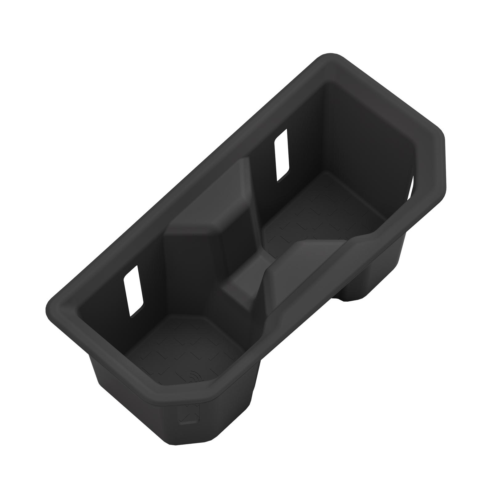 

for Toyota RAV4 Wildlander 2026 Central Console Water Cup Holder Storage Box Shock-Absorbing Silicone Tidying Accessories Black