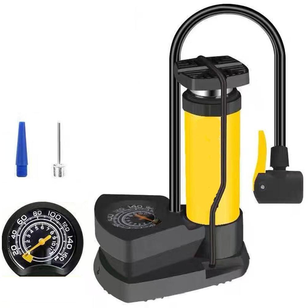 

Air Pump Motorcycle Inflator Portable Foot Pump Compact And Lightweight Single (yellow)