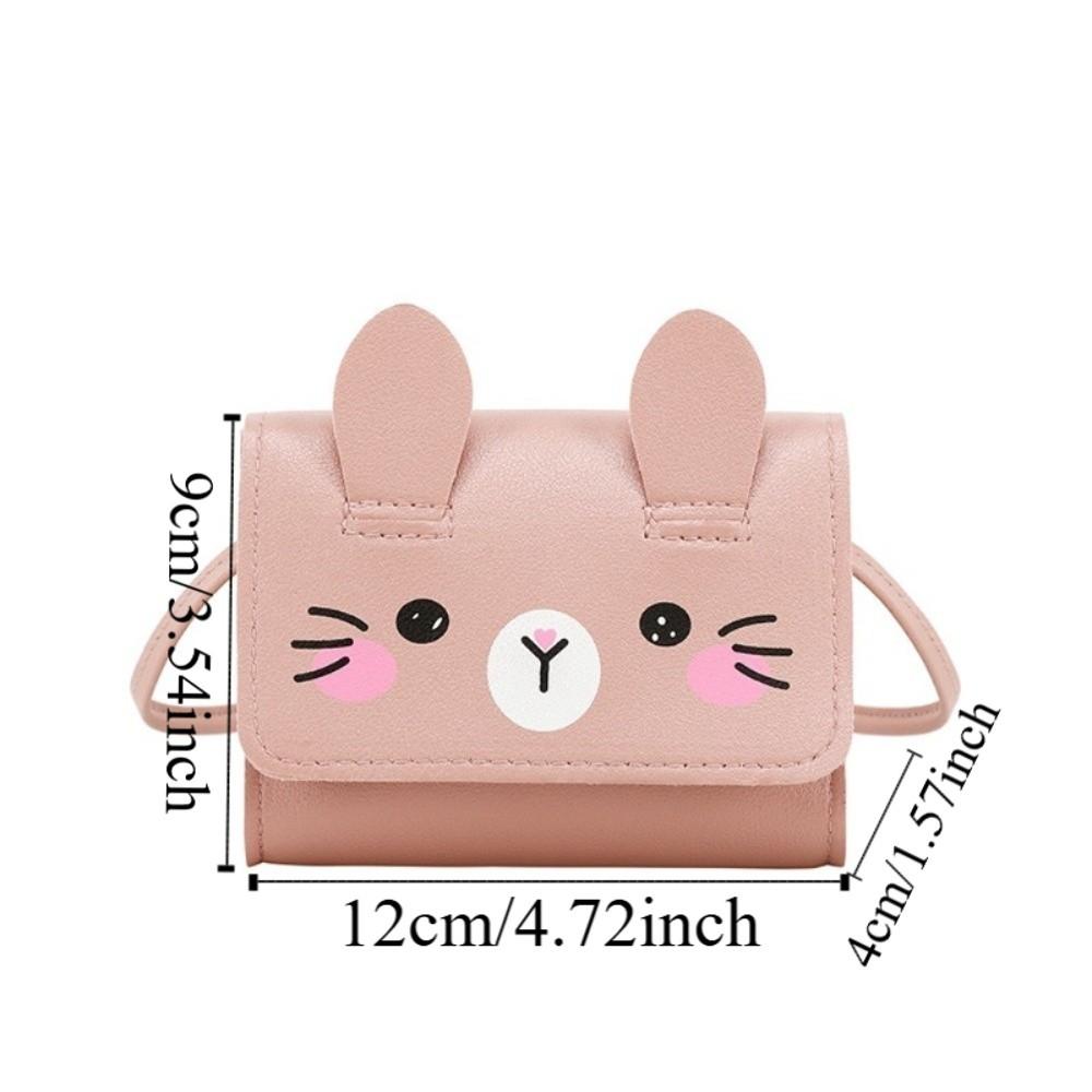 Portable Easter Rabbit Crossbody Bag Adorable Kids Coin Purse Children's Mini Handbags  Dress-Up