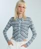 Uah Shirred Check Shirt (Gray)