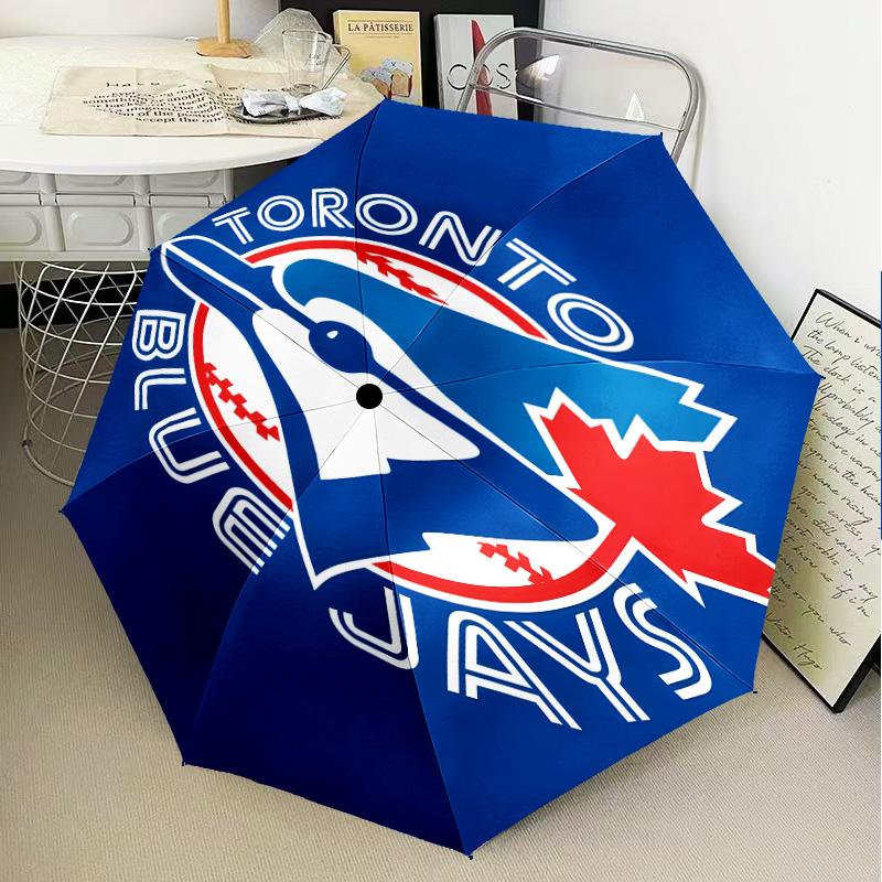Toronto Jays Umbrella Folding umbrella, automatic umbrella 8-Frame for Travel, camping Use Gift for Halloween Christmas