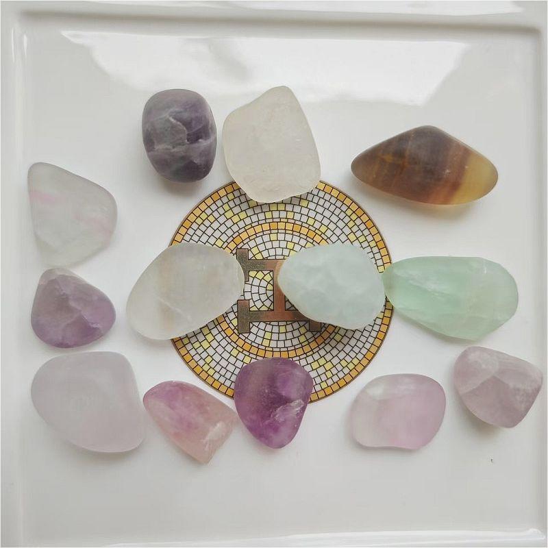 100g/pack Natural Tumbled Polished Crystal Quartz Stone Raw for Decoration Reiki Gifts Energy Therapy Size 15-20MM