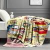 Crayon Shin Print Blanket - Soft & Comfortable, for Bedroom, Travel, Sofa, Home Decoration - Birthday Christmas Gift for Friend