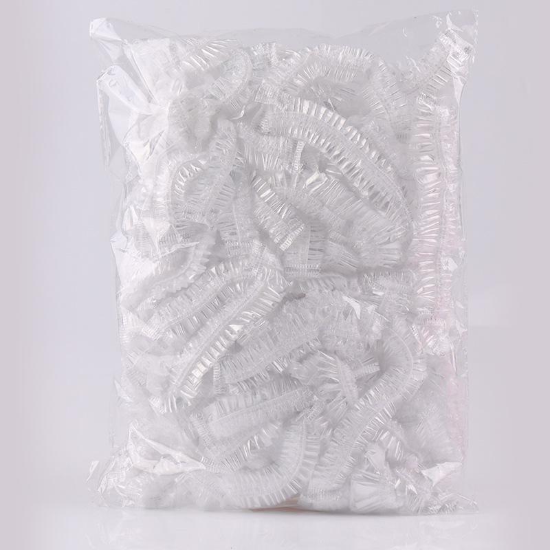 Extra Large Disposable Waterproof PE Hair Caps for Women - Thick Shower & Hair Treatment Cover