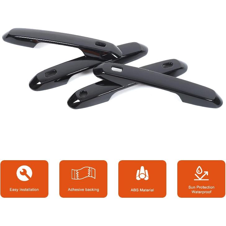 Car Exterior Door Handle Cover Compatible with Toyota Grand Highlander 2024 2025 2026,ABS Car Front Rear Outside Door Handle Covers Decoration