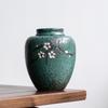 Vintage Plum Blossom Ceramic Tea Jar Sealed Coffee Candy Jar Antique Art Decorative Jars Storage Ornaments Home Decoration Gifts