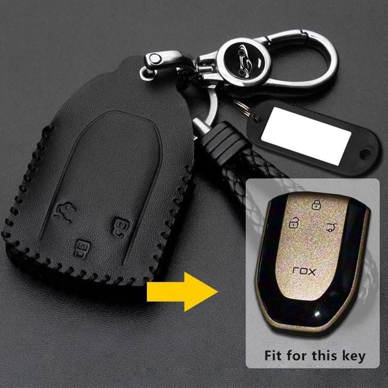Car Key Case For Rox Adamas Jishi Polestones Accessories Keychain Remote Cover Shell Housing Ring Holder Fob (Black,key case for Adamas)
