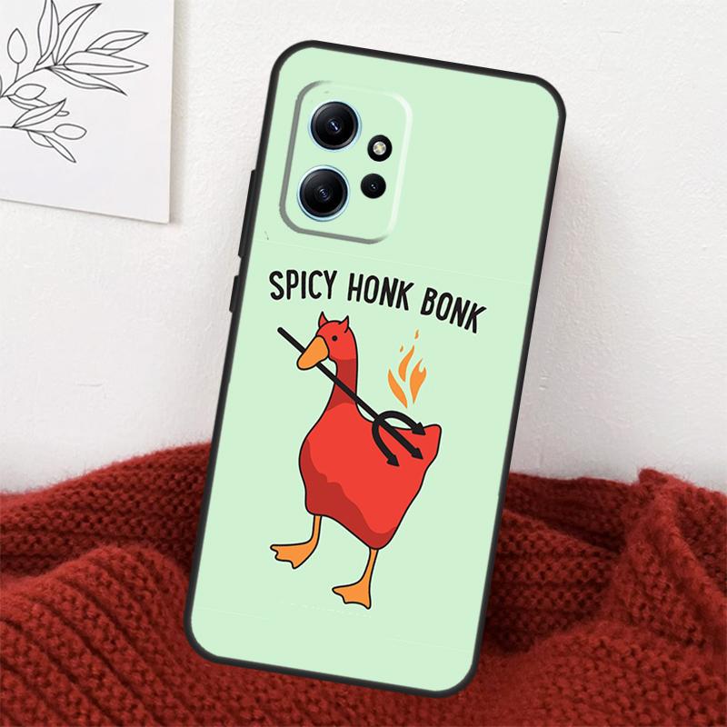 Duck Goose Honk Bonk Funny Meme Case For Xiaomi Redmi Note 13 10 11 12 14 15 Pro Plus Cover For Redmi 15 15C 14C 10C 12C 13C