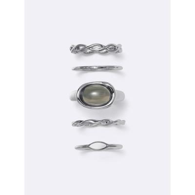 Stone   Metal Ring 5p