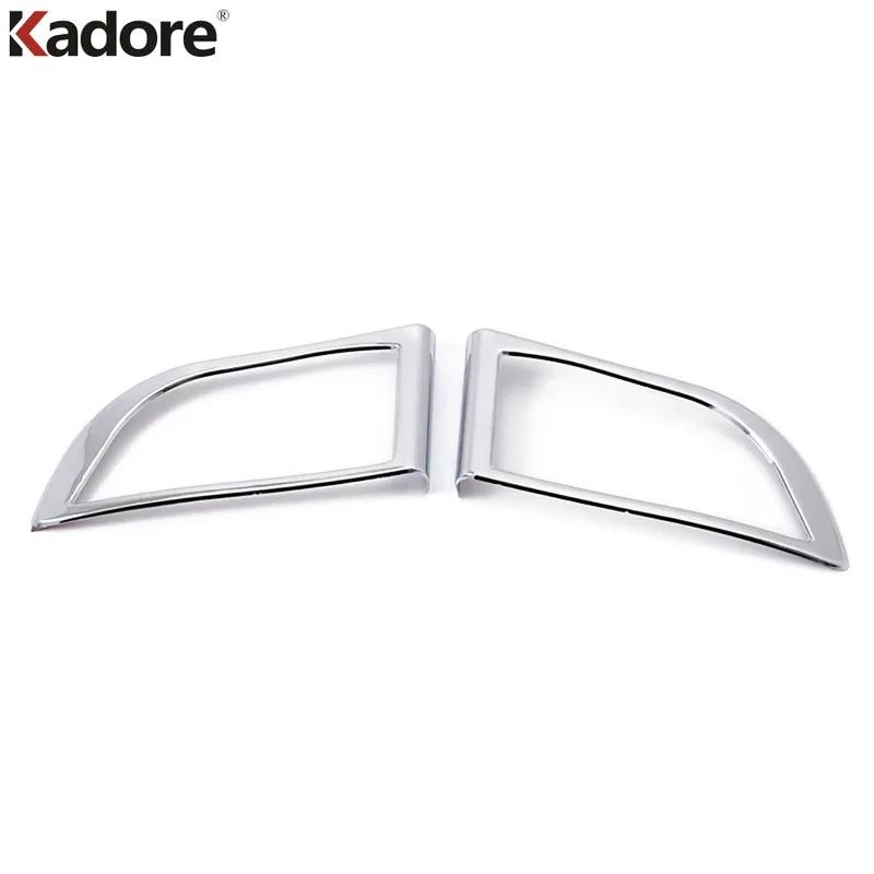 For Toyota Land Cruiser Prado FJ120 2003-2007 2008 2009 Chrome Front Fog Light Lamp Cover Trims Foglight Frame Car Accessories