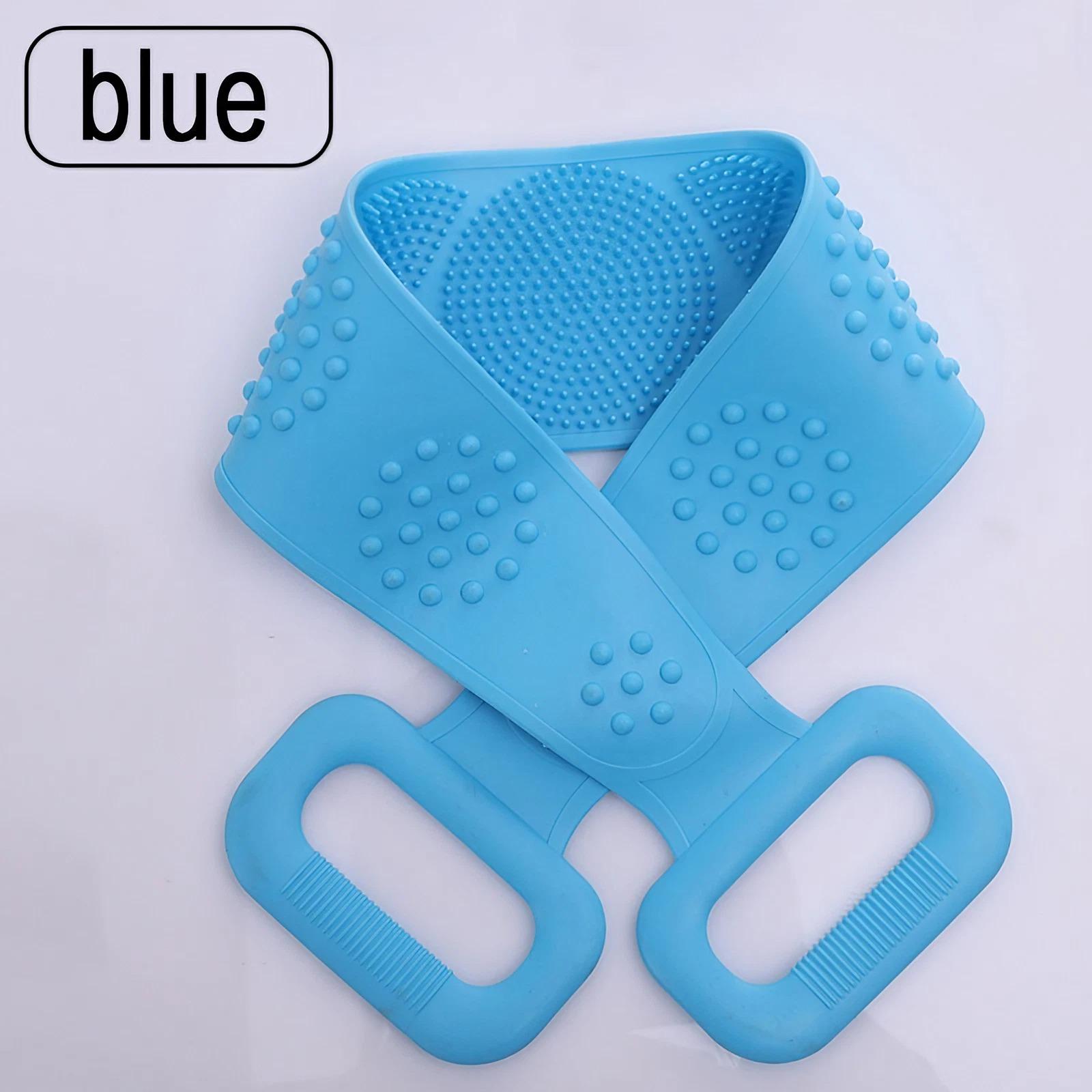 Silicone Bath Towel Massage Bath Brush Long Strip of Back Rubbing Ash Rubbing Bath with Stonego Rubbing Bath Towel