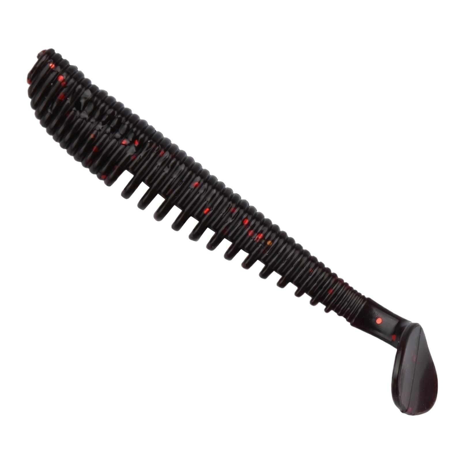 

Ribbed T-Tail Soft Micro Long for Saltwater Bass one size чёрный