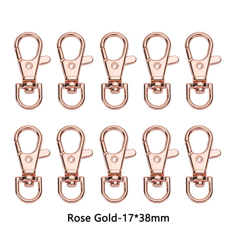 10Pcs/Lot 23/32/36/38mm Lobster Clasp Hooks Keychain 6 Colors DIY Jewelry Making Finding for Necklace Bracelet Chain Supplies