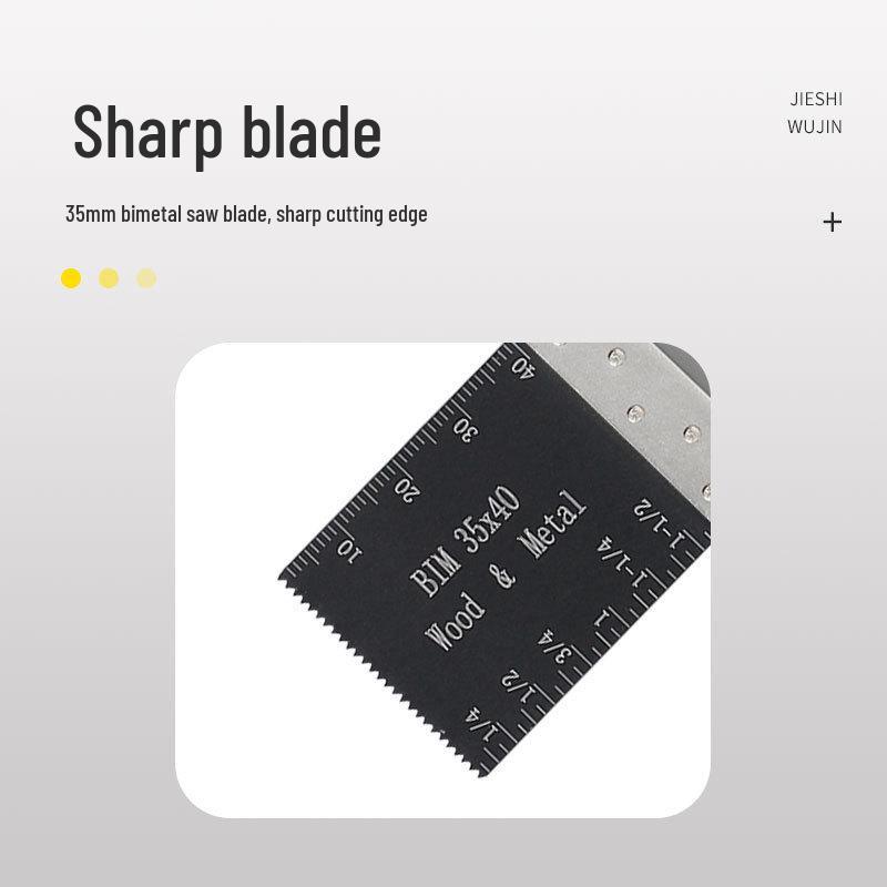 35mm Bimetal Universal Reciprocating & Oscillating Saw Blade, Quick Release Trimmer Accessory.