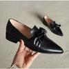 Women's Flat Shoes Spring Autumn New Single Shoes Classic Pointed Toe Women's Loafers Large Size 34-43