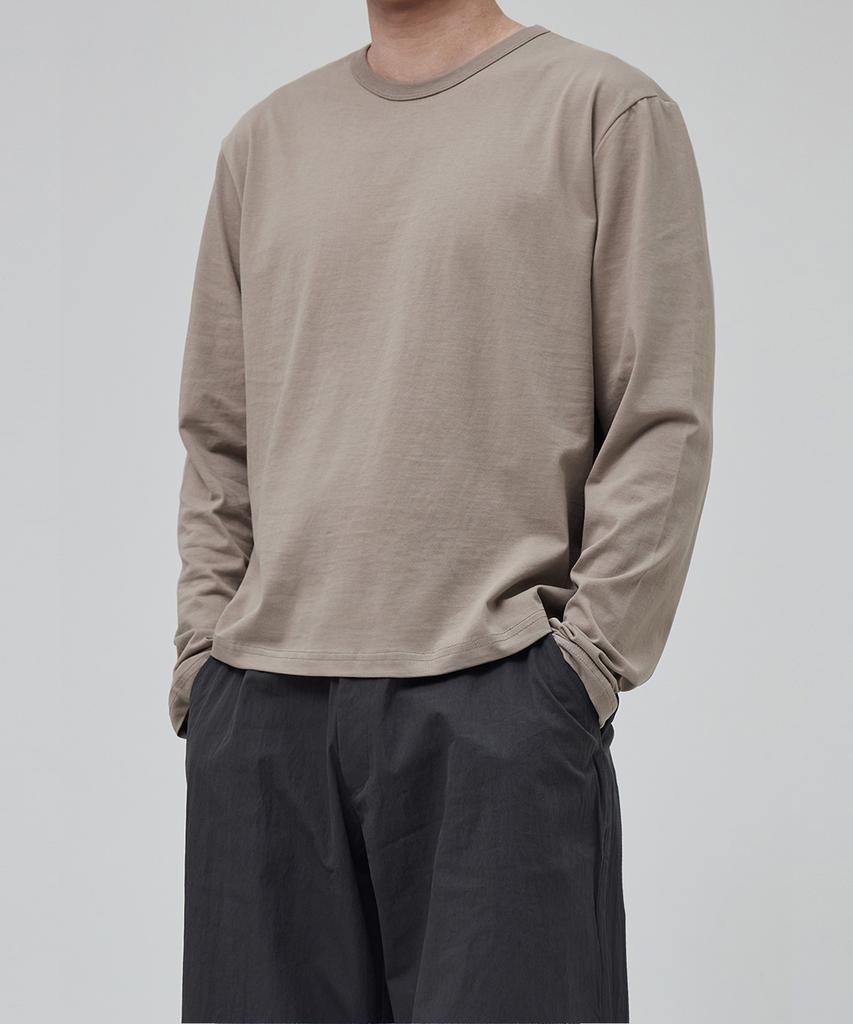 OX STUDIOS Essential Crop Long Sleeve (Beige)