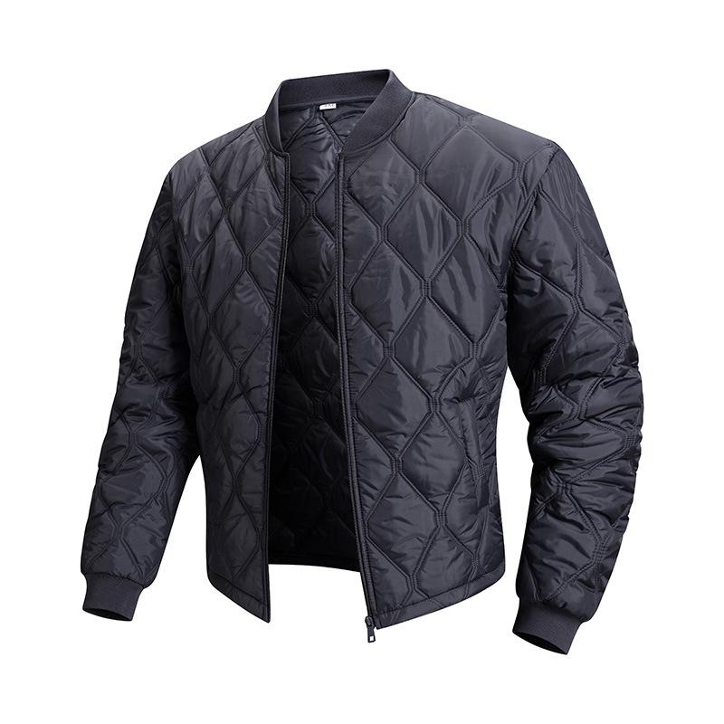Men's 3D Winter Stand Collar Cotton Jacket - Simple, Comfortable, Warm