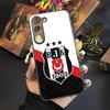 A-Fashions Besiktas BJK Handyhülle Für Samsung Galaxy S25 S24 S23 S22 S20 S21 Note20 Ultra Plus Fe Farbige Silberne Hülle