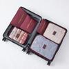 6-Piece Large Size Travel Organizer Portable Suitcase Organizer Clothes Shoes Makeup Bag Luggage Organizer Travel Storage Bag