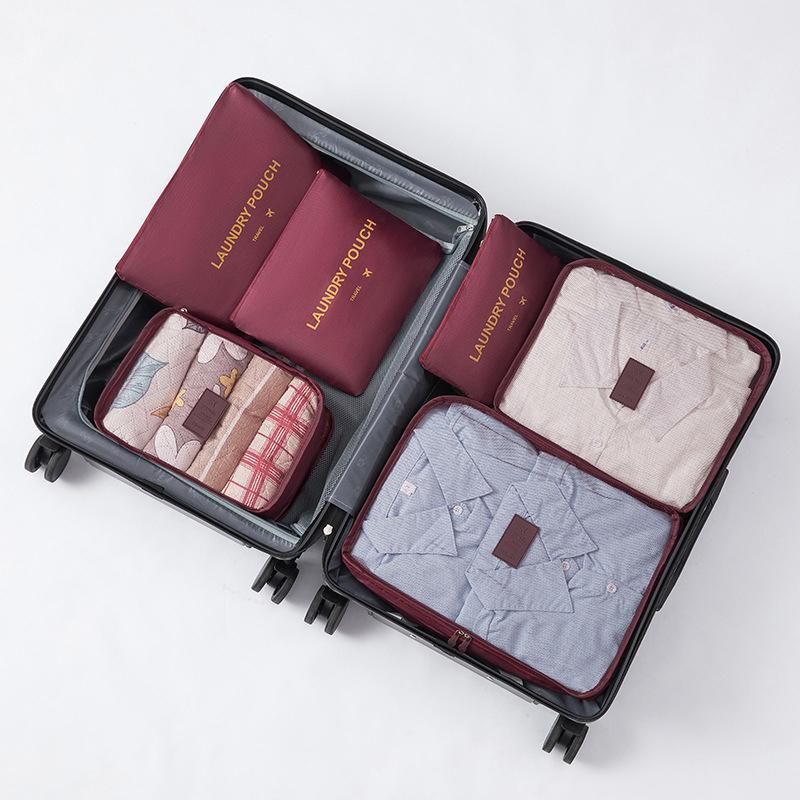 

6-Piece Large Size Travel Organizer Portable Suitcase Organizer Clothes Shoes Makeup Bag Luggage Organizer Travel Storage Bag