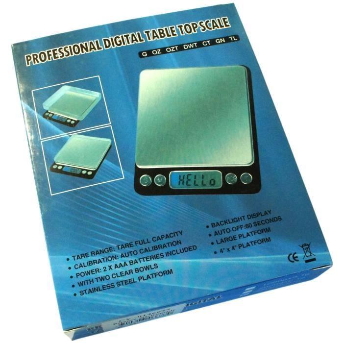 Balance de précision pro XL 0.01g-Max 500g