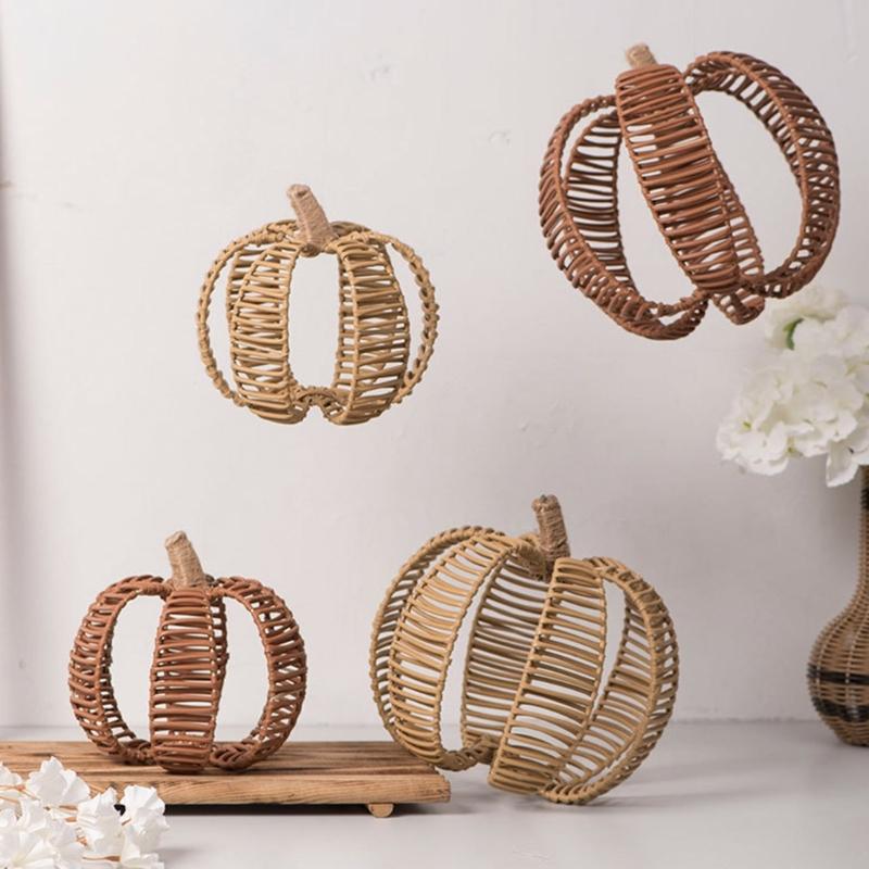 Rustics Pumpkins Rattans Imitation Decoration, Pumpkins Vine Home Access for Living Room Elegances