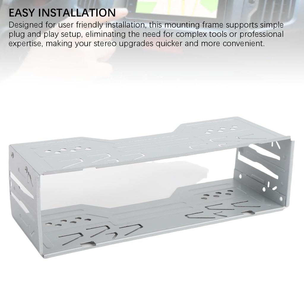 ISO 1 DIN Car Stereo Radio Installation Cage Single Din Stereo Radio Filing Cage 178mm X 50mm X 68mm