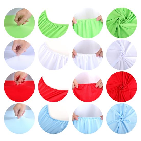 4/6/8Ft Stretch Table Cover Elastic Edge Design Wrinkle-Resistant Seamless Fit Easy Installation