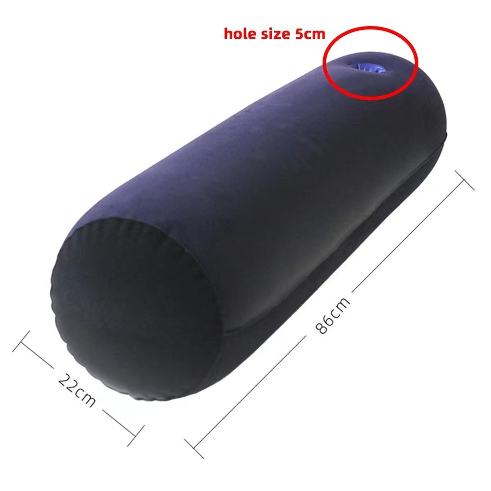 Multifunksjonell pute Toughage Oppblåsbar puteposisjoner Støtte Luftpute Trekantet pute Eksotisk nattseng Spillpute