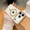 Simple Magnetic Case for iPhone 17 Air 17Pro Max 16e 15 Plus 14 13 12 mini 11 Pro Max Magsafe Clear Wireless Charge Back Cover