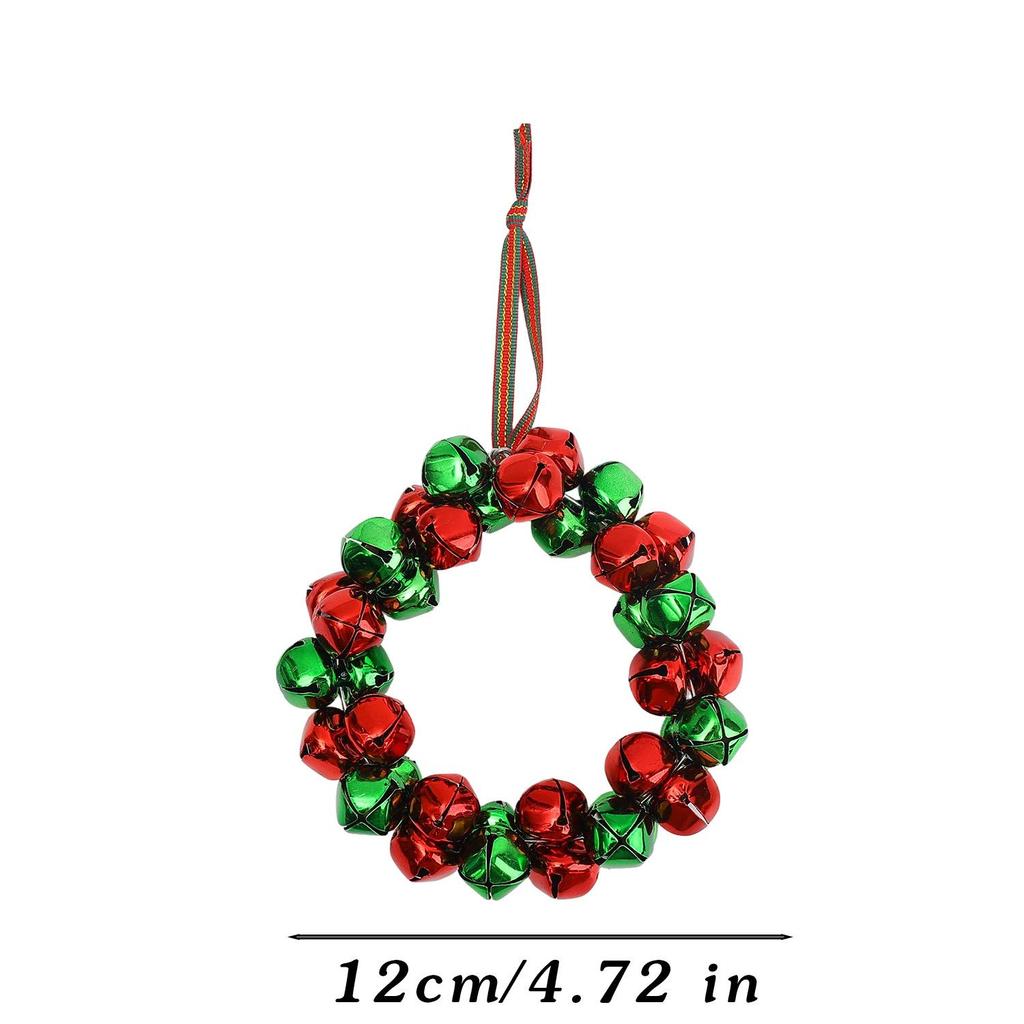 Multicolor Christmas Bell Garland Premium Metallic Wreath Shiny Xmas Tree Hanging Pendant High Quality Home Party Decor Props