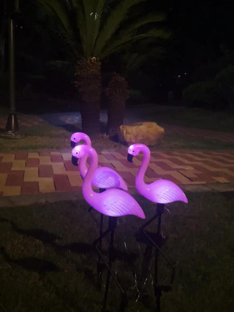 Cross-Border Solar Flamingo Light: Outdoor Garden Villa Lawn Decoration