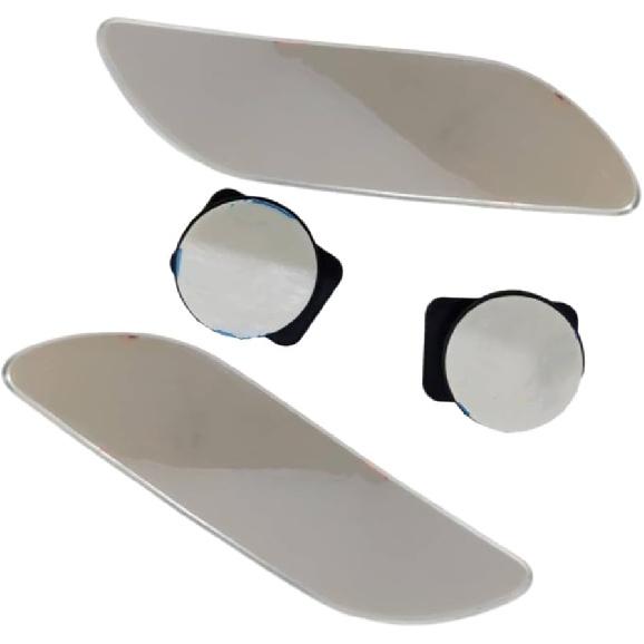 

Long Framed Blind Spot Mirror, HD Glass and ABS Housing Convex Wide Angle Rearview Mirror with Adjustable Stick for Universal Car (2 pcs)