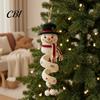 Kreative Feiertagshobbys für Frauen Weihnachts-Spiralhäkel-Set, DIY-Schneemann-Nikolaus-Bastelprojekt, Dekorative Schneeflocken-Ornament-Projekt, Handgefertigtes Aufhängen
