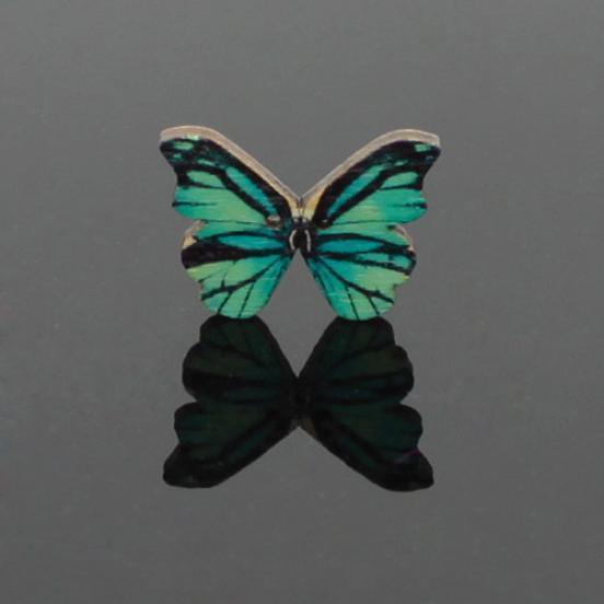 50 st 2 Hål Blandad Färg Fjäril Träknappar Sömnad Scrapbooking DIY