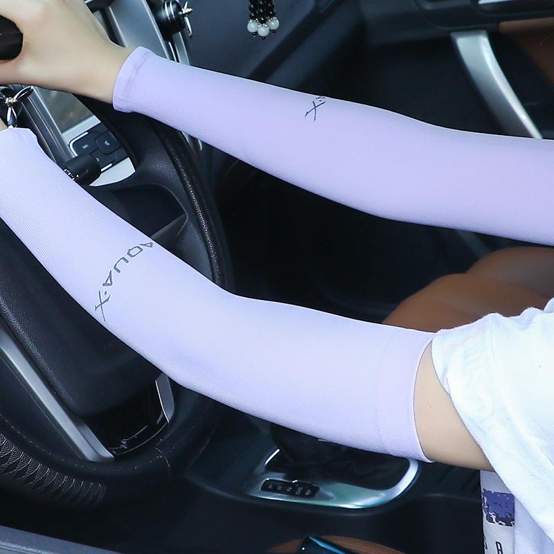 Summer Sun Protection Arm Sleeves Uv Protection Ice Sleeves Arm Protectors For Driving And Cycling Ice Silk Sleeves Unisex