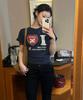Seteo (W) I Love Slub Short Sleeve T-Shirt Navy
