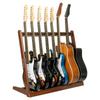 STRICH Wooden Guitar 85cm Holds 8 Electric Guitars or 5 Acoustic with Padded for Home or Studio Use SMT-10 Stand, Wide, Guitars, Protection,