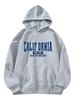 Casual Sports Sweater Fleece Hooded Sports Sweater Women's Large Size Autumn and Winter Models