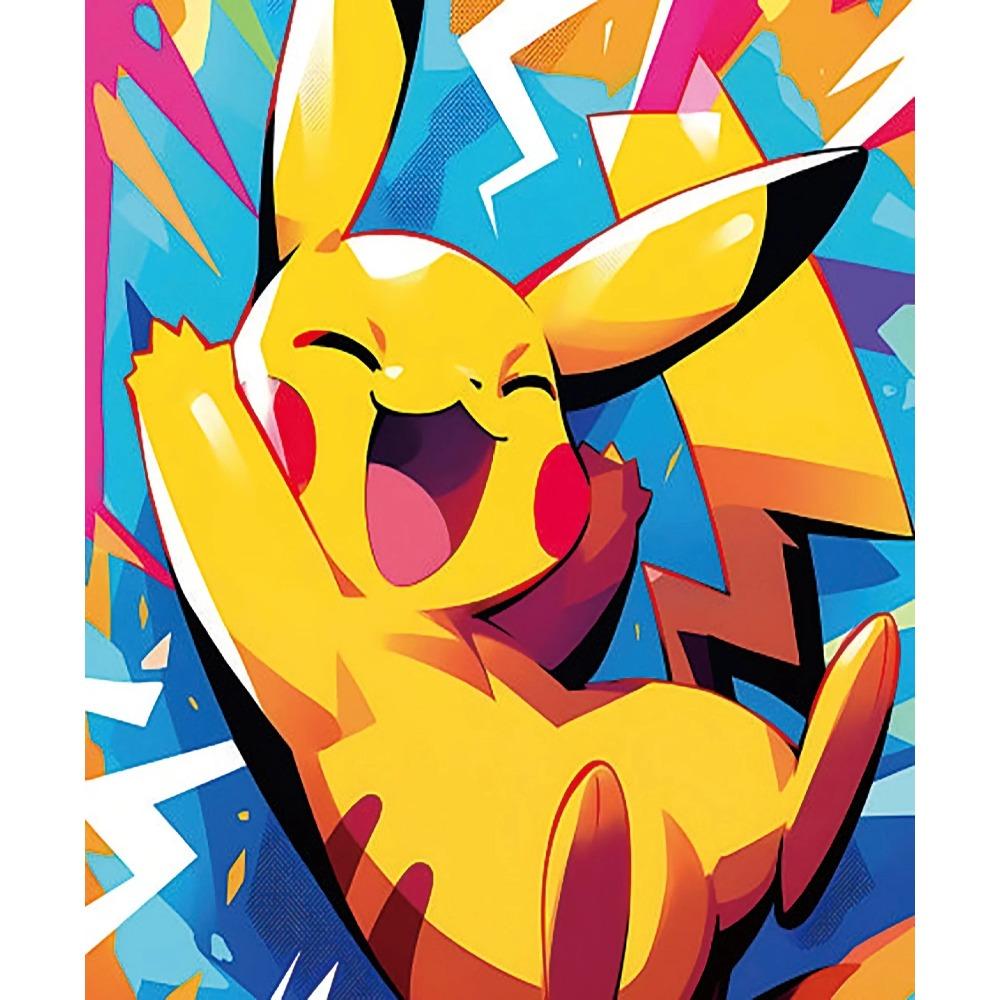 Pokemon Home Decoration Canvas Painting HD Anime Colorful Poster Figure Squirtle Gengar Pikachu Charmander Wall Art Picture Gift
