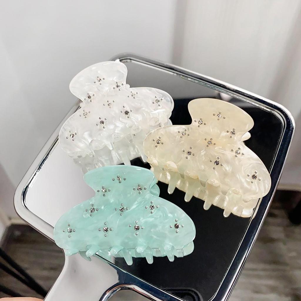 Large Acetate Hair Clip for Women - Korean Fashionable Jelly Color Hair Claw with High-End Feel