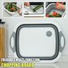 Household Foldable Multi-function Cutting Board / Collapsible Colander Vegetable Fruit Washing Basket Bowl Kitchen Storage Tool