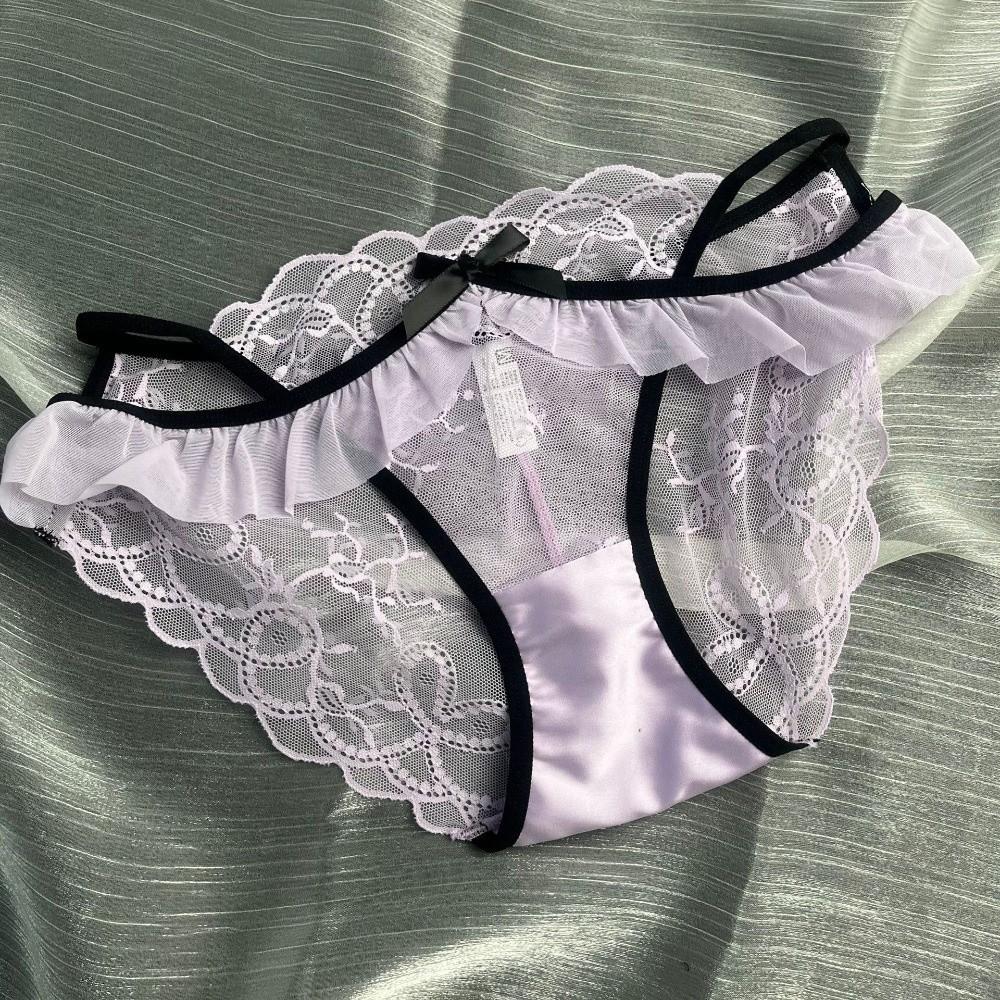 Lace Lace Flower Transparent Briefs Patchwork Underpants Breathable Female Lingerie Girl