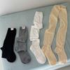 Japanese JK Knee High Socks Thigh High Stockings Korean Thigh High Socks Women Stockings Solid Color Mesh Calf Socks Stockings